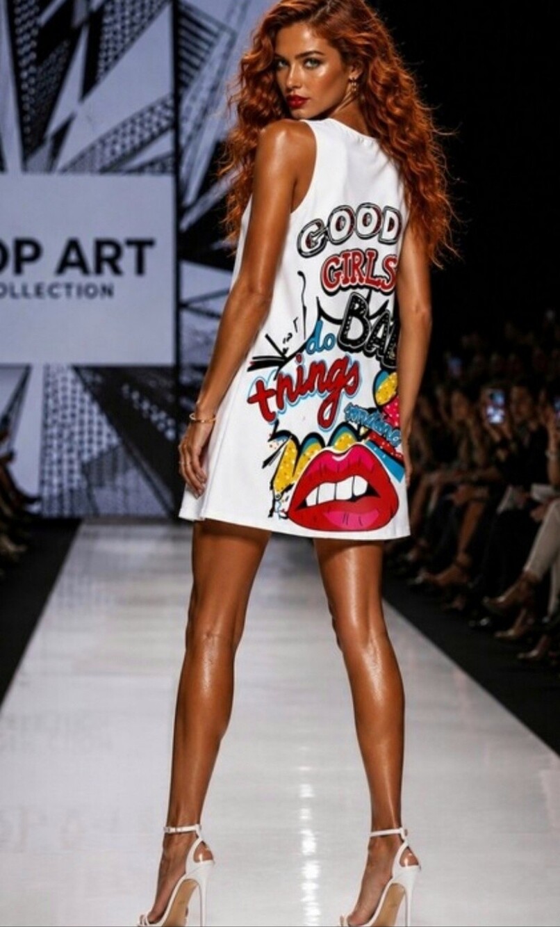 💋NEW GRAPHIC PRINT A-LINE SHIFT DRESS!!!